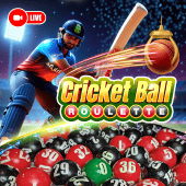 Cricket Ball Roulette - black scatter games live casino
